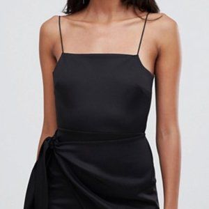 NEW with tags Strappy Mini Dress with Wrap Skirt